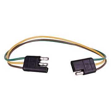 DC® 16 AWG Flat 12 in 3-Way Molded Connector with Loops