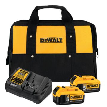 DEWALT 20V MAX* Battery Starter Kit with 2 Batteries, 5.0Ah