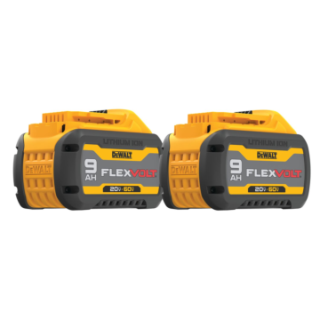 DEWALT FLEXVOLT 20V/60V MAX* 9.0 Ah Battery (2pk)
