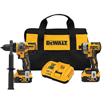 DEWALT 20V MAX* Brushless Cordless 2-Tool Kit Including Hammer Drill/Driver with FLEXVOLT Advantage