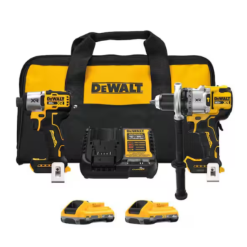 DEWALT 20V MAX XR 2-Tool Hammer Drill/Impact Combo Kit w/ POWERPACK ™ Batteries (6pc)