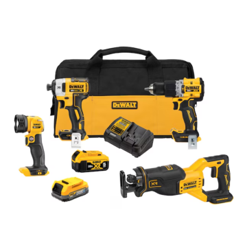 DEWALT 20V Max XR 4pc Combo Kit