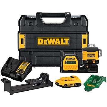 Dewalt DEWALT 20V MAX* XR 3 x 360 Green Laser (Kit)