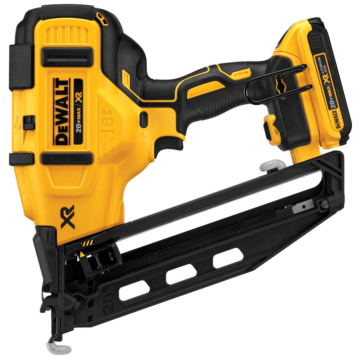 DEWALT 20V MAX* XR 16 Gauge Angled Finish Nailer (Kit)