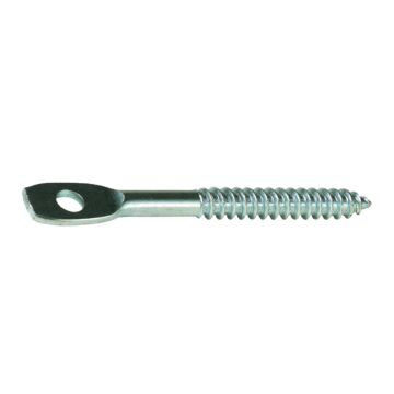 1/4" x 3" Lag Eye, Lag Screw Eye, Zinc (Bulk Box 100 pc)