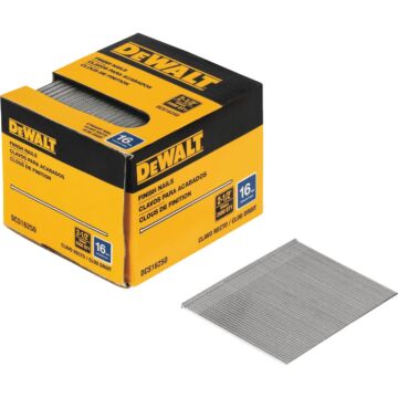 DEWALT 2-1/2 In. 16-Gauge Straight Finish Nails (2500 Ct.)