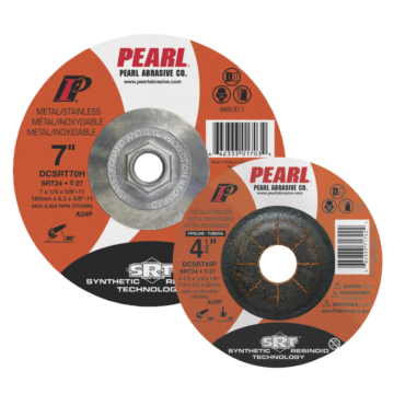 Pearl Abrasives Heavy-Duty SRT DC T-27 Grinding Wheel - 9 in. x 1/4 in. x 7/8 in.