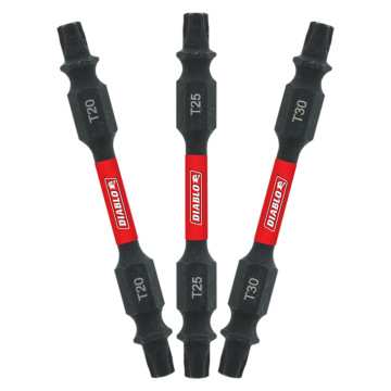 Diablo Tools 2-1/2 in. Double-Ended Torx Drive Bit Assorted Pack (3-Piece)