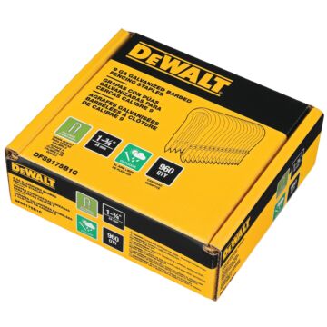 Dewalt DEWALT 1.75" 9 Ga Galvanized Barbed Fencing Staples