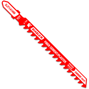 Diablo Tools 4 in. 6 TPI Carbide T-Shank Jig Saw Blade for Fiber Cement & Plaster