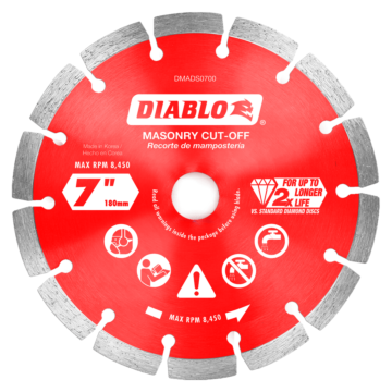 Diablo Tools Diamond Segmented Masonry Cut-Off Blade - 7 in.