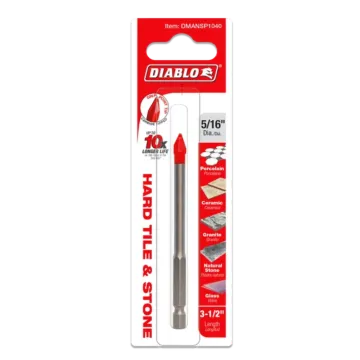 Diablo Tools Hard Tile & Stone Carbide Tipped Drill Bit - 5/16 in.