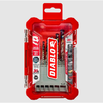 Diablo Tools Metal Demon Drill Bits Set (15pc)