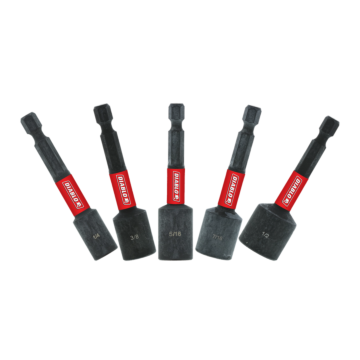 Diablo Tools 2-9/16 in. Magnetic Nut Setter Assorted Pack (5-Piece)
