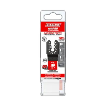 Diablo Tools AMPED™ Steel Demon™ Universal Fit Carbide Teeth Oscillating Blades for Metal (10pk) 1-1/4 in.