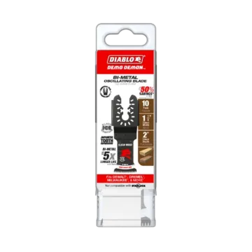 Diablo Tools Demo Demon™ Universal Fit Bi-Metal Oscillating Blades for Clean Wood (10pk) 1-1/4 in.