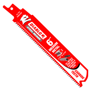 Diablo Tools 6 in. Steel Demon Carbide Recip Blades for Medium (1/16 in. - 5/16 in.) Metal Cutting (10-Pack)