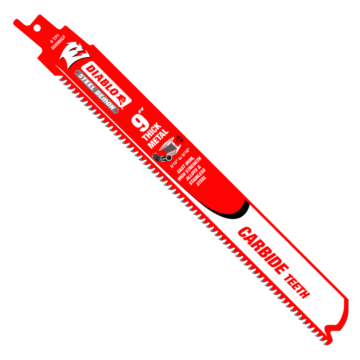 Diablo Tools 9 in. Steel Demon Carbide Recip Blades for Thick Metal (3/16 in. - 9/16 in.) Cutting