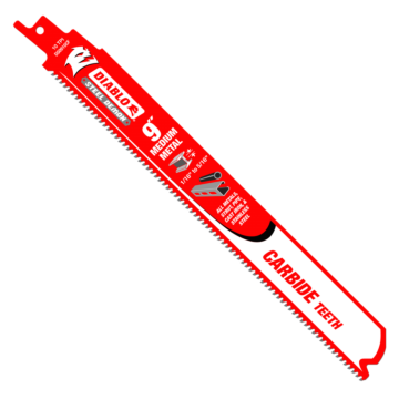 Diablo Tools 9 in. Steel Demon Carbide Recip Blades for Medium Metal (1/16 in. - 5/16 in.) Cutting (3-Pack)