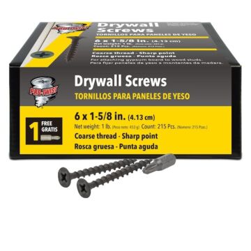 Grip-Rite #2 x 1-5/8 in Phillips Coarse Thread ProTwist Drywall Screw 1 lb