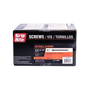 Grip-Rite #2 x 3-1/2 in Phillips Coarse Thread Drywall Screw 1,000 pc Box