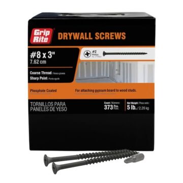 Grip-Rite #2 x 3 in Phillips Coarse Drywall Screw 5 lb