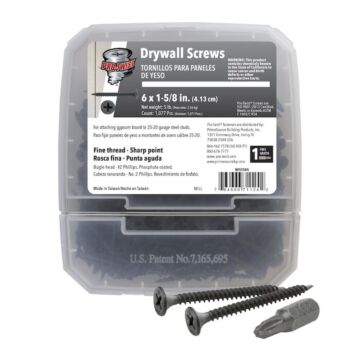 Grip-Rite #2 x 1-5/8 in Phillips Fine Thread Drywall Screw 5 lb