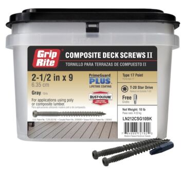 Grip-Rite #9 x 2-1/2" T20 Star Deck Screw 10 lb