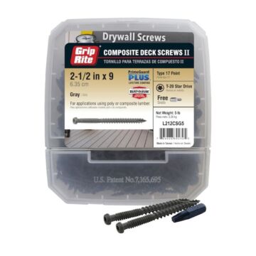 Grip-Rite #9 x 2-1/2" T20 Star Deck Screw 5 lb