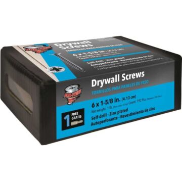 Grip-Rite #2 x 1-5/8 in Phillips Drill Tip Zinc Drywall Screw 1 lb