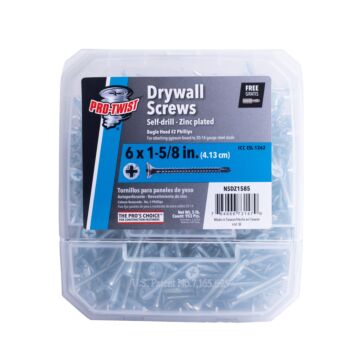 Grip-Rite #2 x 1-5/8 in Phillips Drill Tip Zinc Drywall Screw 5 lb