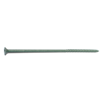 MIDWEST FASTENER #12 x 6" T-25 Star, Deck Screw, XL1500 Coating, Green (Bulk Box 25 lb)