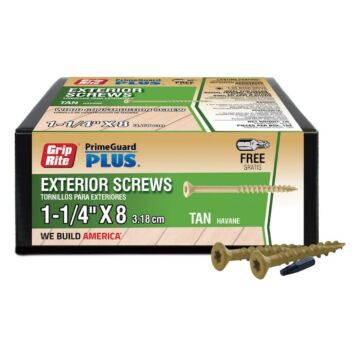 Grip-Rite #8 x 1-1/4" T25 Star  Deck Screw 1 lb