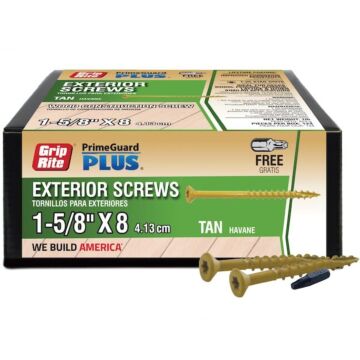 Grip-Rite #8 x 1-5/8" T20 Star Deck Screw 1 lb