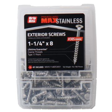 Grip-Rite #8 T25 Star 1-1/4 in Deck Screw 1 lb