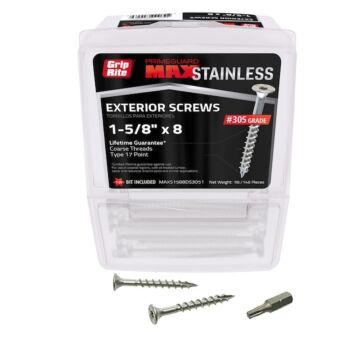 Grip-Rite #8 T20 Star 1-5/8 in Deck Screw 1 lb