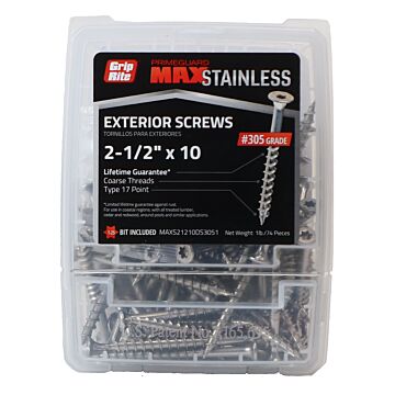 Grip-Rite #10 T25 Star 2-1/2 in Deck Screw 1 lb