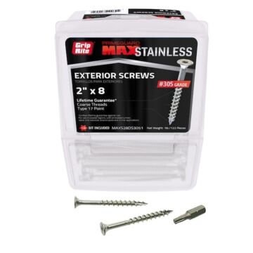 Grip-Rite #8 T20 Star 2 in Deck Screw 1 lb