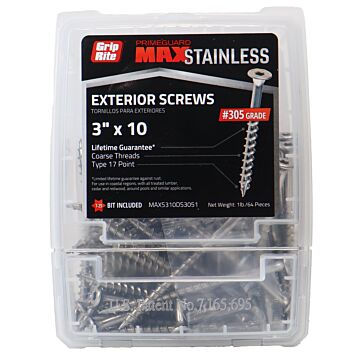 Grip-Rite #10 T25 Star 3 in Deck Screw 1 lb