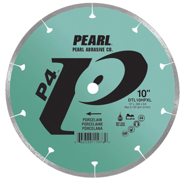 Pearl Abrasives 10 x .060 x 5/8 Pearl P4™ Wet Porcelain Blade, 8mm Rim