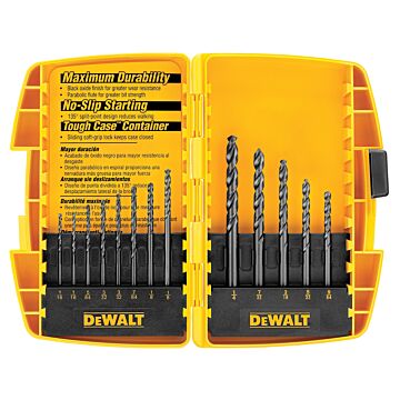 Dewalt Black Oxide Drill Bit Set w/ Pilot Point (13pc)