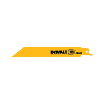 Dewalt 18 TPI Straight Back Bi-Metal Reciprocating Blade - 6 in.