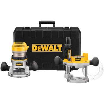 DEWALT 1-3/4 HP (maximum motor HP) Fixed Base / Plunge Router Combo Kit