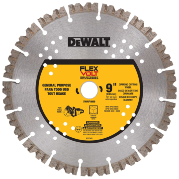DEWALT FLEXVOLT 9 In Diamond Blade with 7/8 in Arbor (1 Pack)