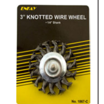 Enkay 1/4 in 3 in Knotted Wire Wheel Brush