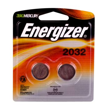 Energizer 2032 Batteries (2 Pack), 3V Lithium Coin Batteries