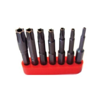 Enkay 7 Pieces 2 in L 1/4 in Tamper Proof Torque Screwdriver Bit Set