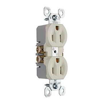 Pass & Seymour Trademaster® 15A/125V Duplex Receptacle, Light Almond