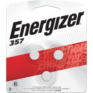 Energizer 357/303 Silver Oxide Button Cell Battery (3pk)