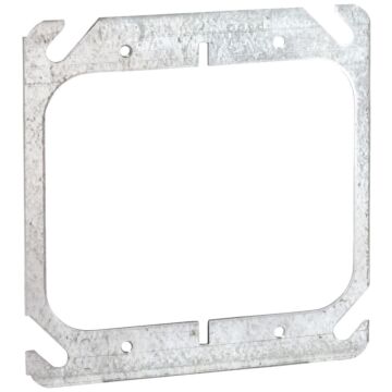 Southwire 2-Device Combination Square Flat Device Cover (Silver) 4 in. x 4 in.